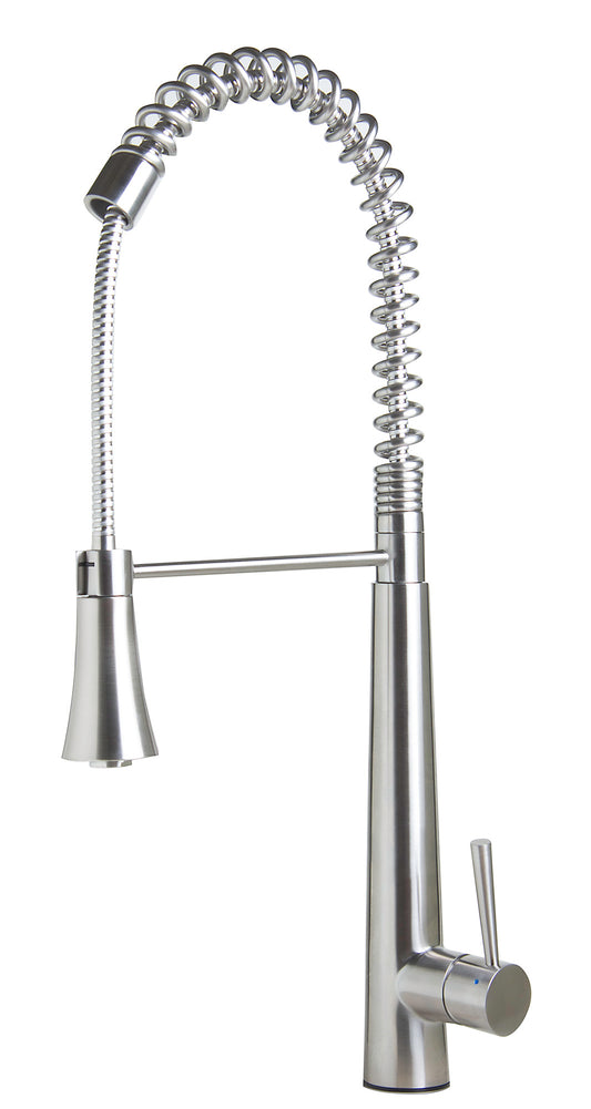 ALFI brand Solid Stainless Steel Kitchen Faucet with Pull Down Shower Spray