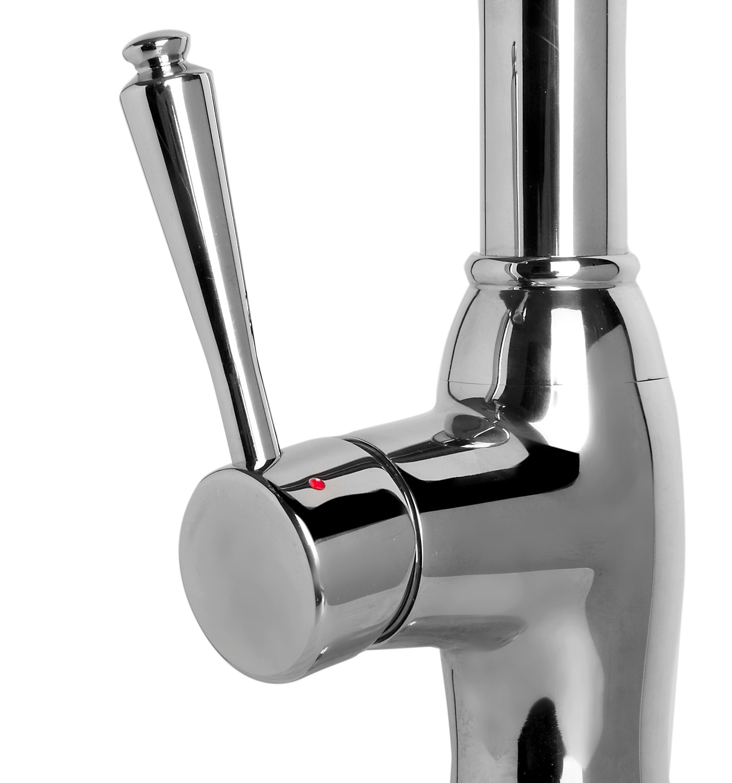 ALFI brand Traditional Solid Polished Stainless Steel Pull Down Kitchen Faucet