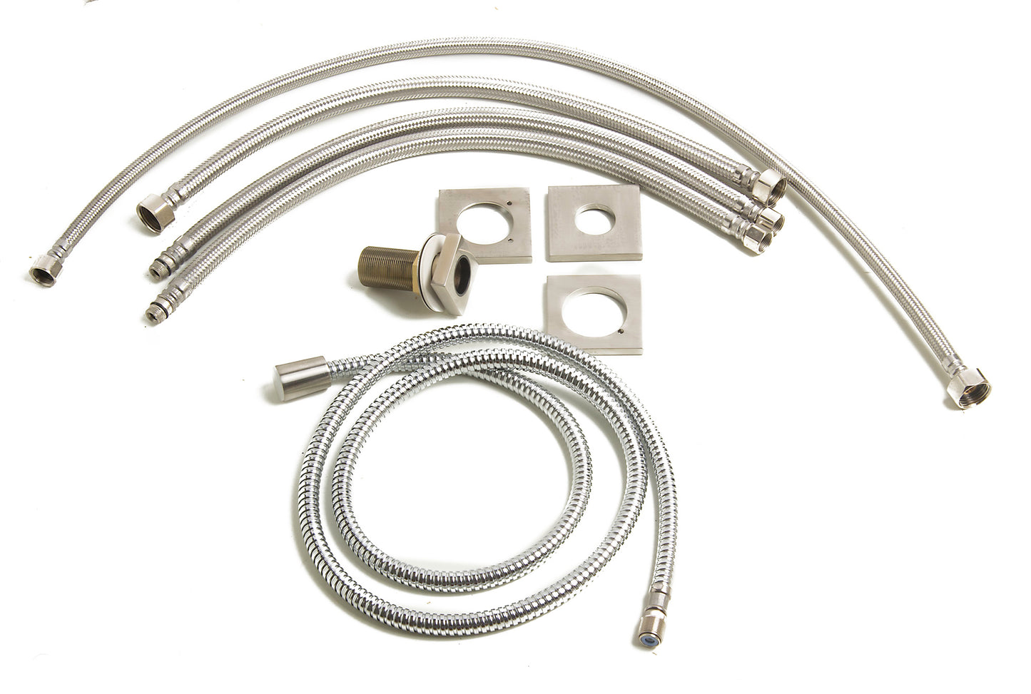 ALFI brandDeck Mounted Tub Filler and Square Hand Held Shower Head