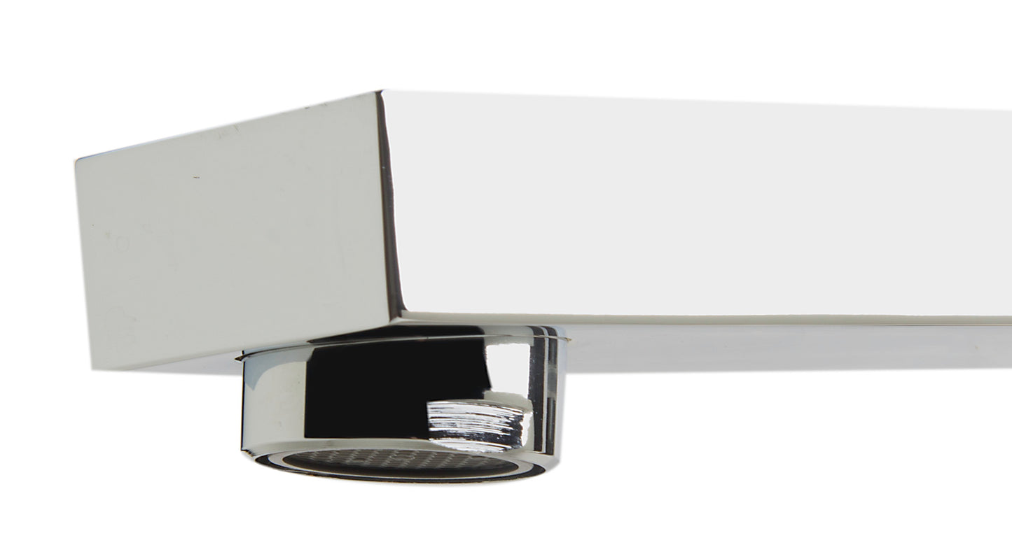 ALFI brand Deck Mounted Tub Filler and Square Hand Held Shower Head
