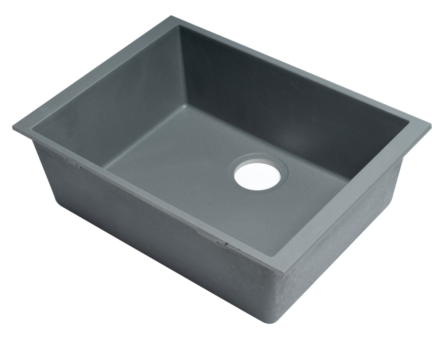 ALFI brand Titanium 24" Undermount Single Bowl Granite Composite Kitchen Sink