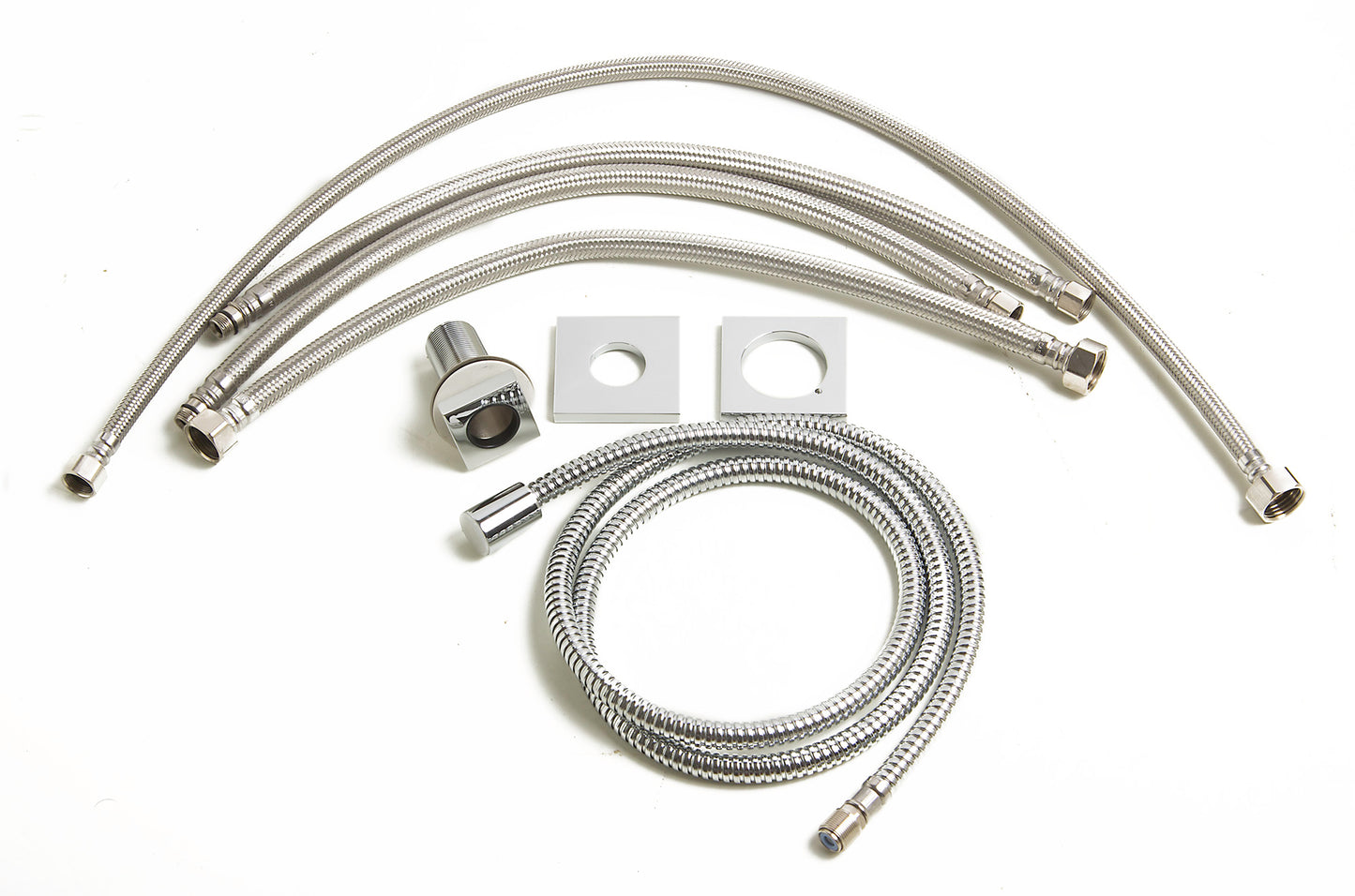 ALFI brand Deck Mounted Tub Filler and Round Hand Held Shower Head