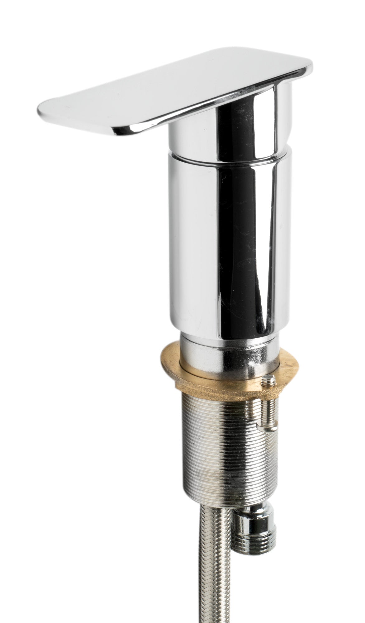 ALFI brand AB2879-PC Deck Mounted Tub Filler with Hand Held Showerhead