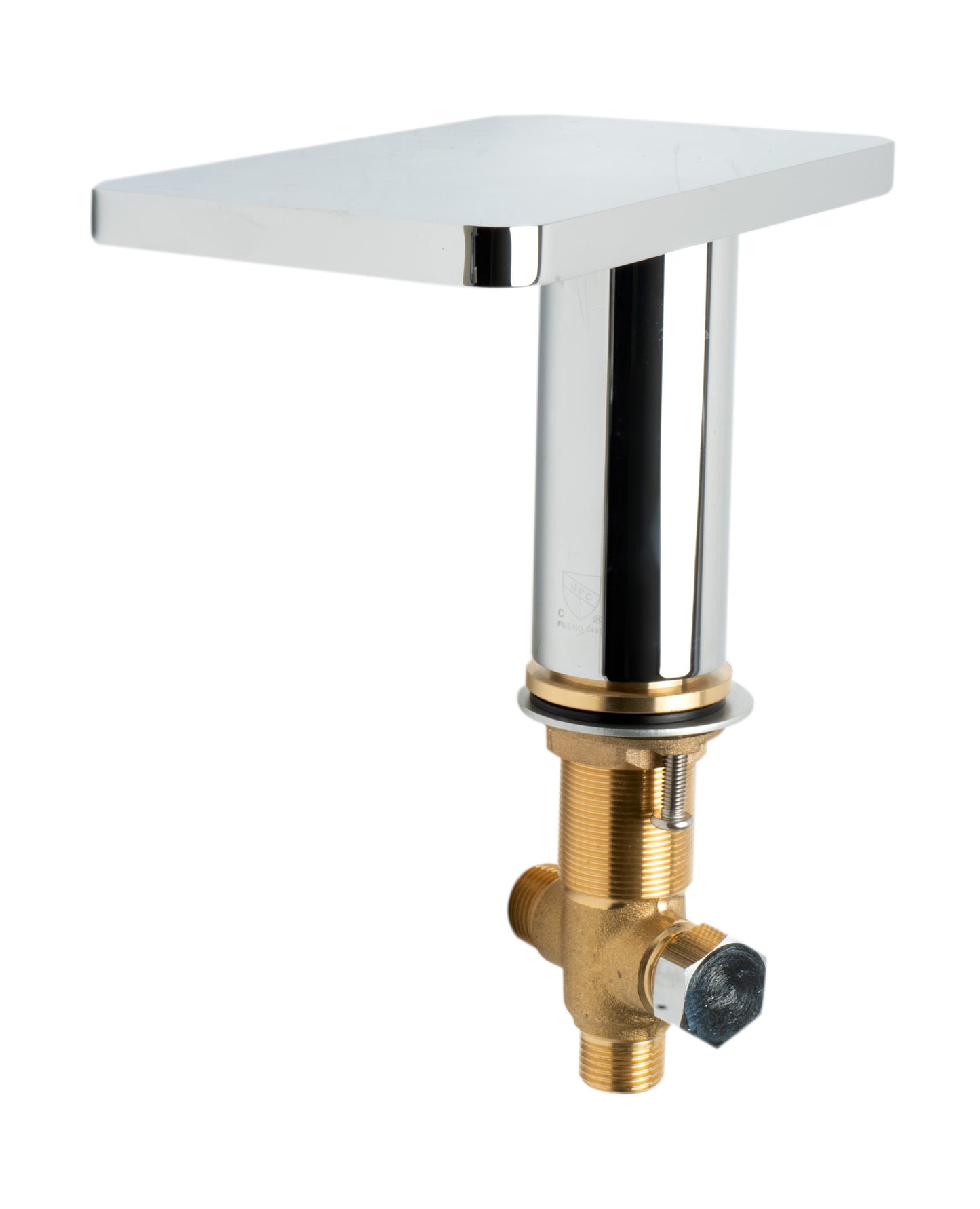 ALFI brand AB2879-PC Deck Mounted Tub Filler with Hand Held Showerhead