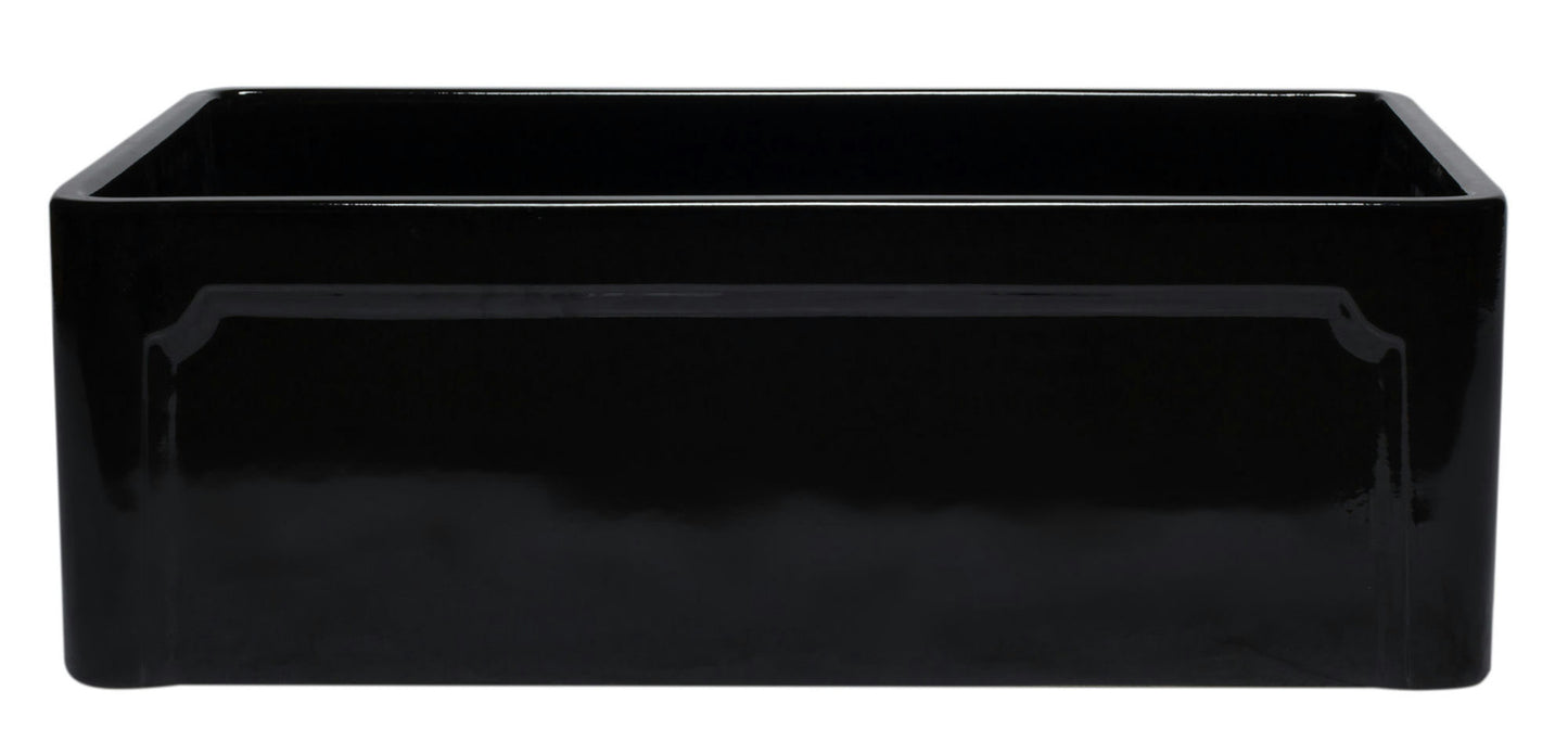 ALFI brand AB3020SB-BG 30 inch Black Reversible Single Kitchen Sink