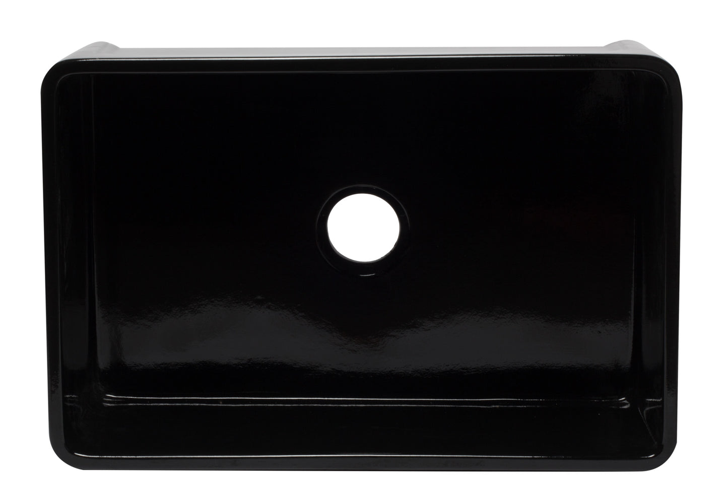 ALFI brand AB3020SB-BG 30 inch Black Reversible Single Kitchen Sink