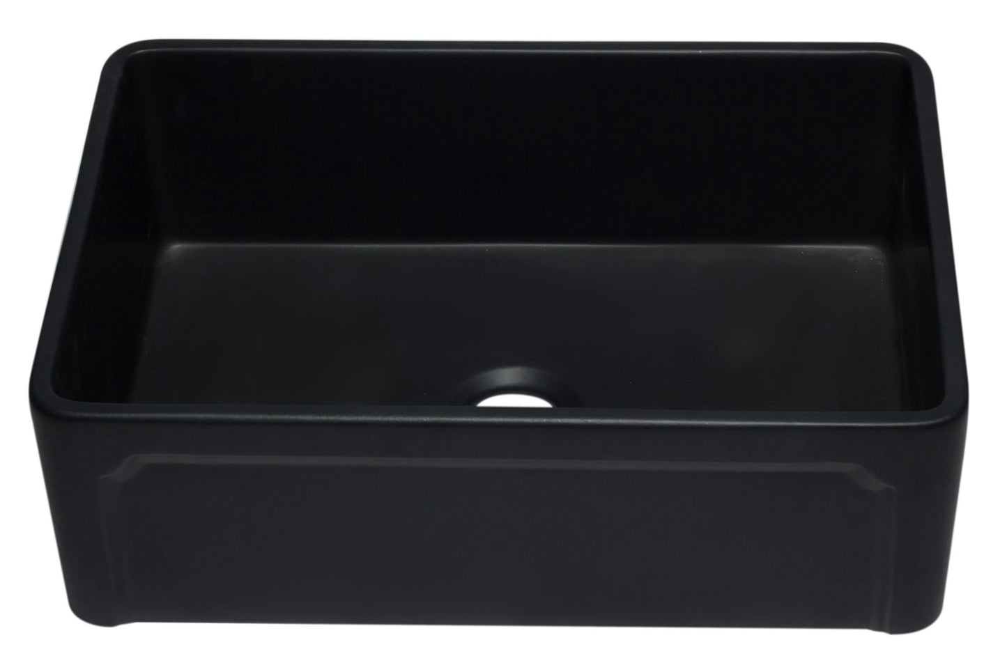 ALFI brand AB3020SB-BM 30 inch Black Reversible Single Kitchen Sink