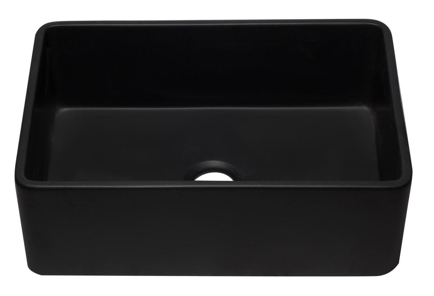 ALFI brand AB3020SB-BM 30 inch Black Reversible Single Kitchen Sink