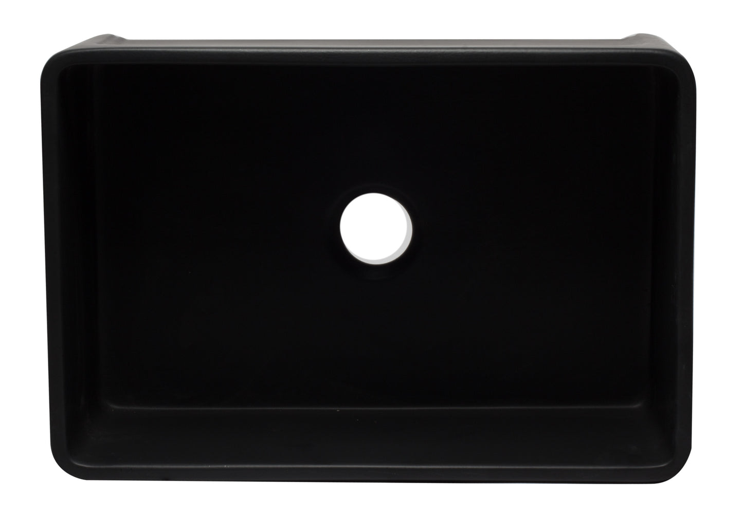 ALFI brand AB3020SB-BM 30 inch Black Reversible Single Kitchen Sink