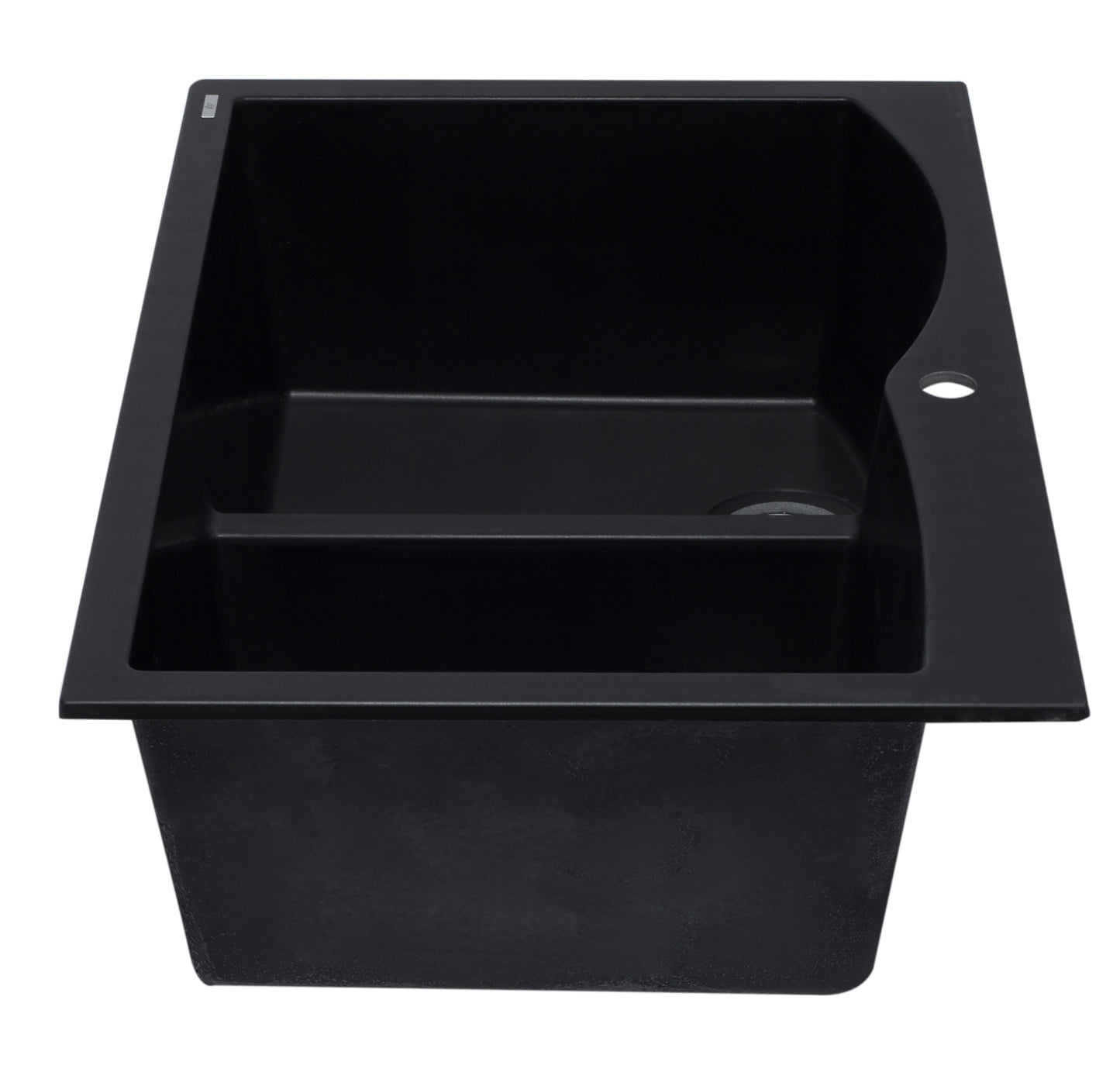 ALFI brand Black 33" Double Bowl Drop In Granite Composite Kitchen Sink