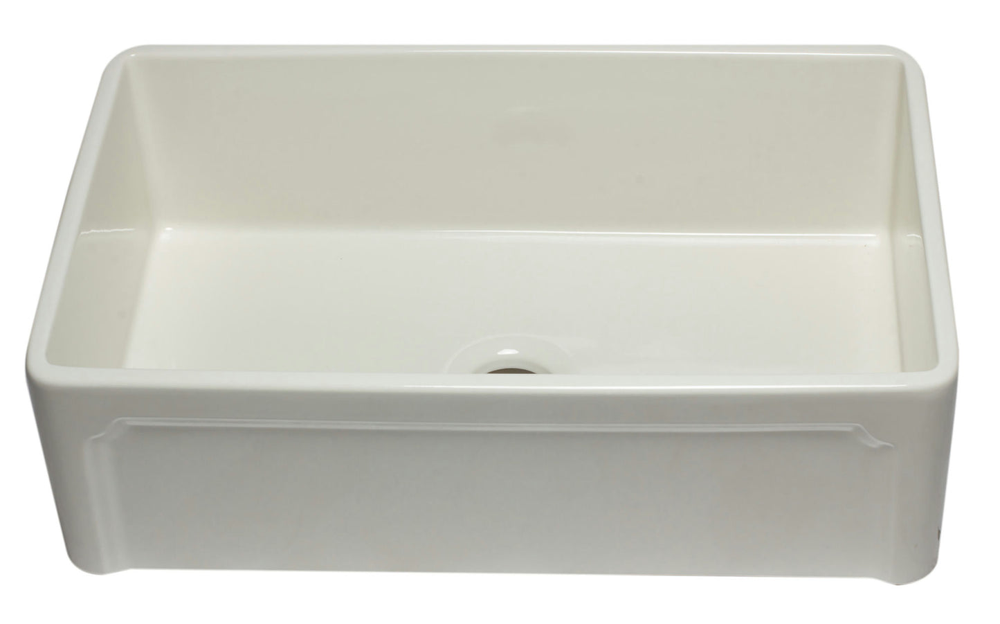 ALFI brand 33 inch Biscuit Reversible Single Fireclay Farmhouse Kitchen Sink