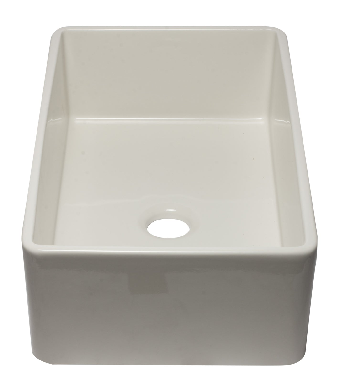 ALFI brand 33 inch Biscuit Reversible Single Fireclay Farmhouse Kitchen Sink