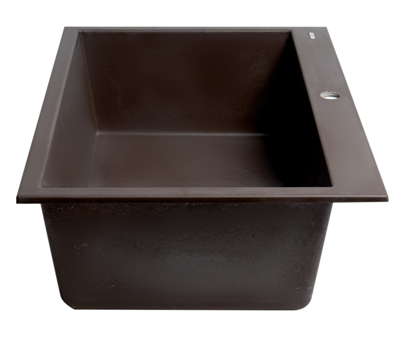 ALFI brand Chocolate 33" Single Bowl Drop In Granite Composite Kitchen Sink