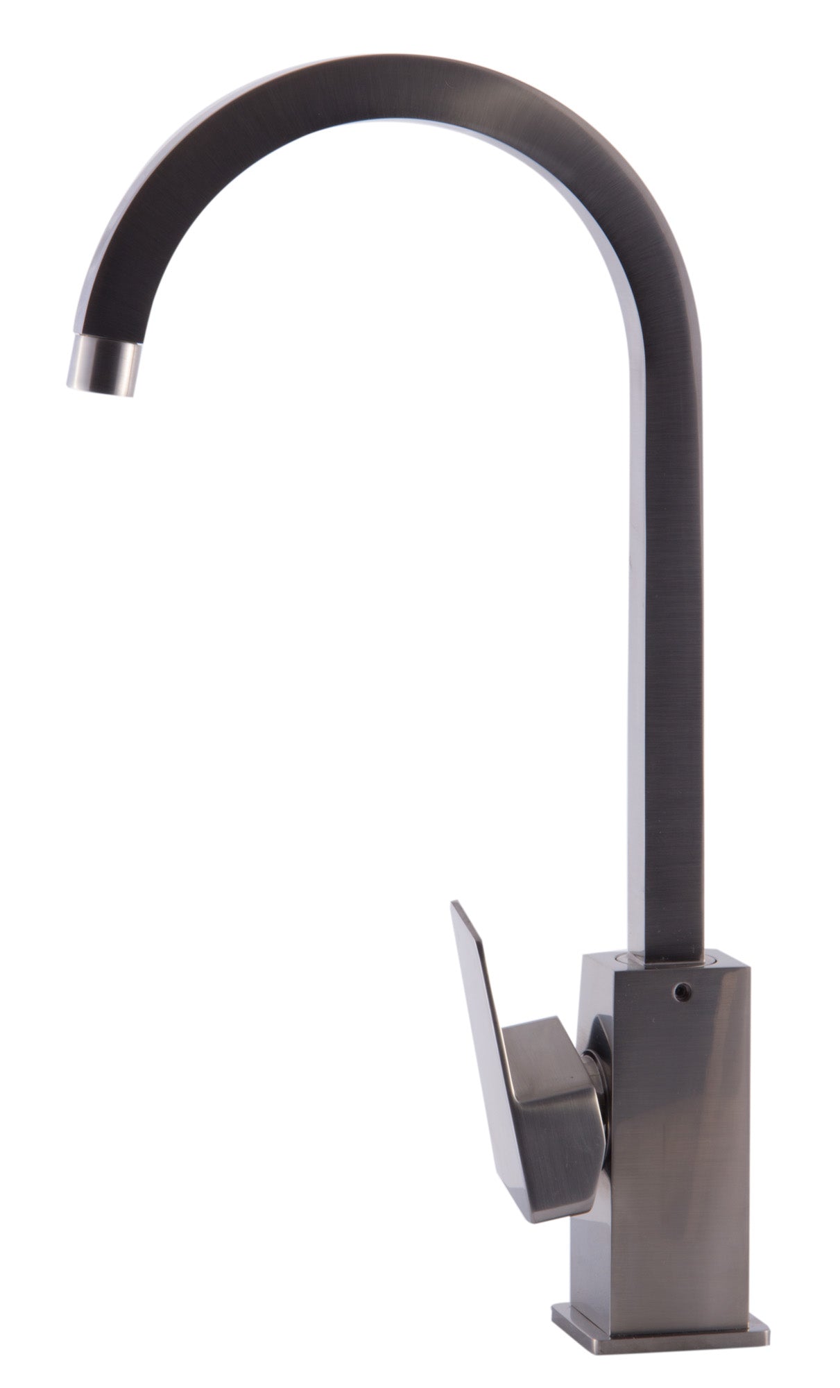 ALFI brand AB3470-BN Brushed Nickel Gooseneck Single Hole Bathroom Faucet