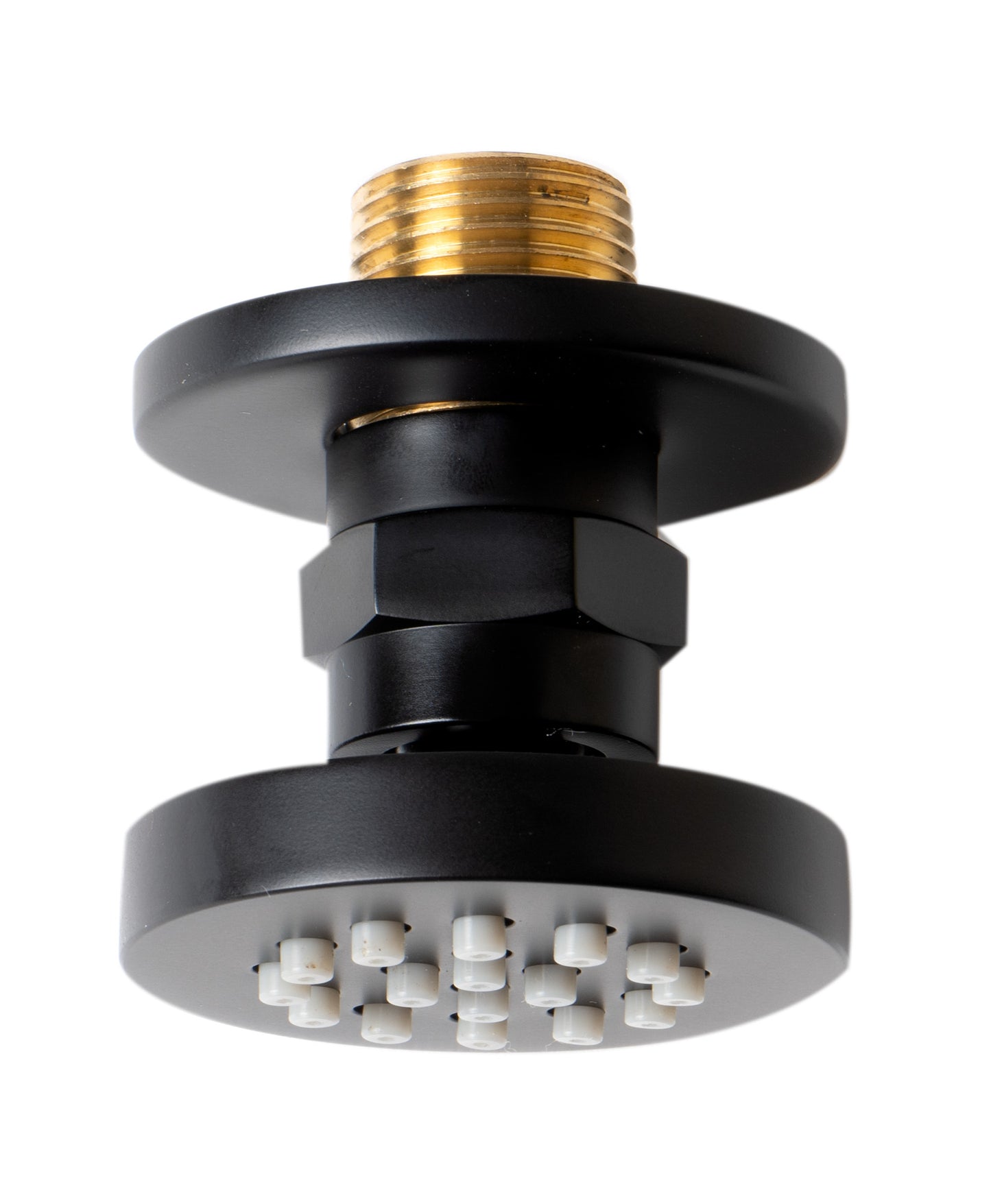 ALFI brand AB3830-BM Black Matte 2" Round Adjustable Shower Body Spray