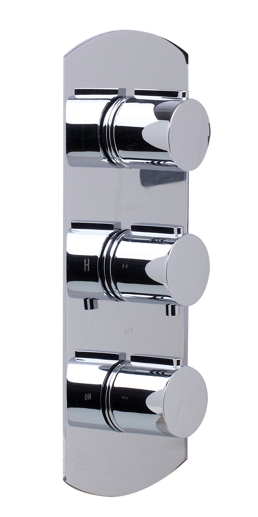 ALFI brand Concealed 3-Way Thermostatic Valve Shower Mixer Round Knobs