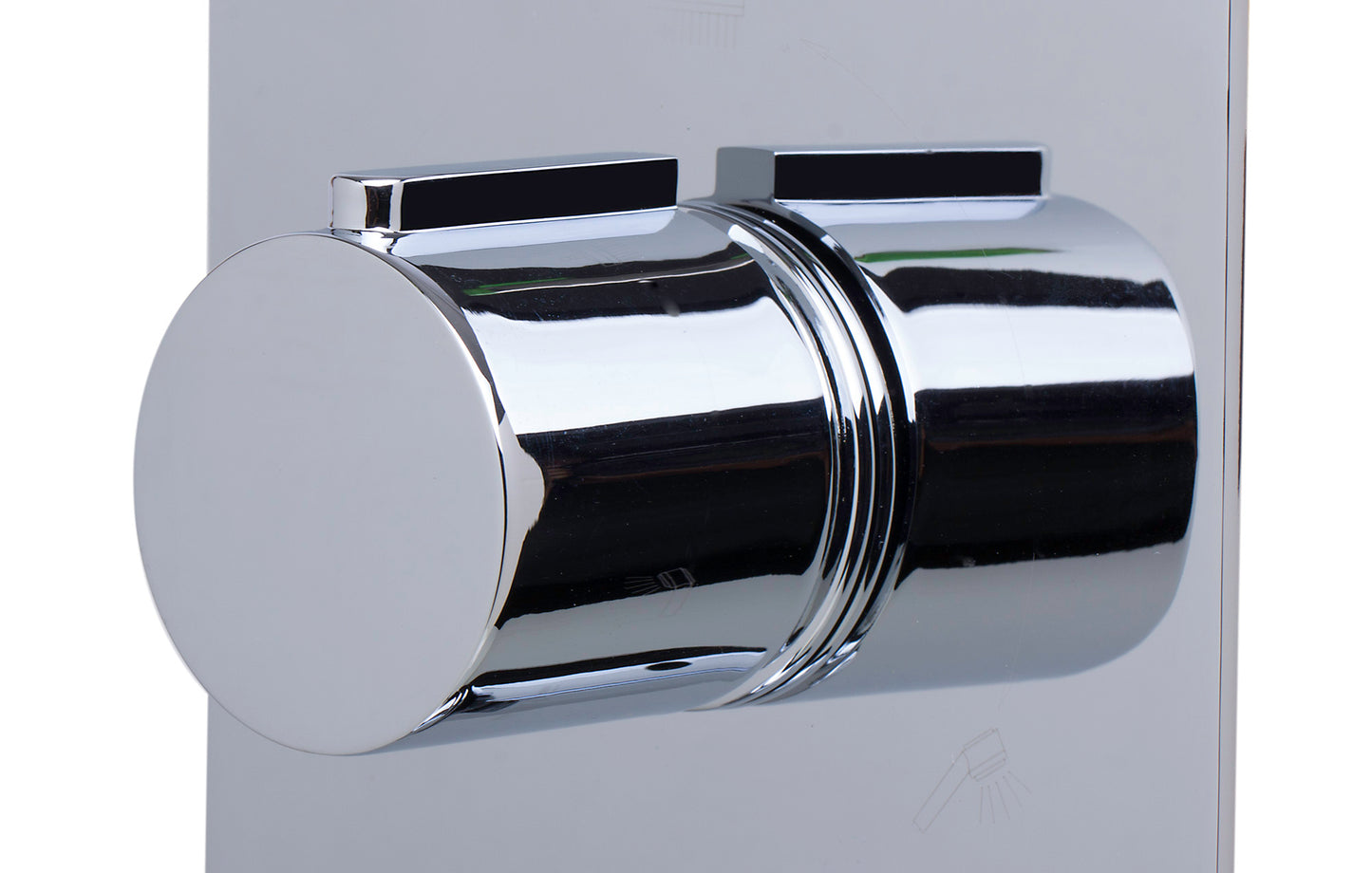 ALFI brand Concealed 3-Way Thermostatic Valve Shower Mixer Round Knobs