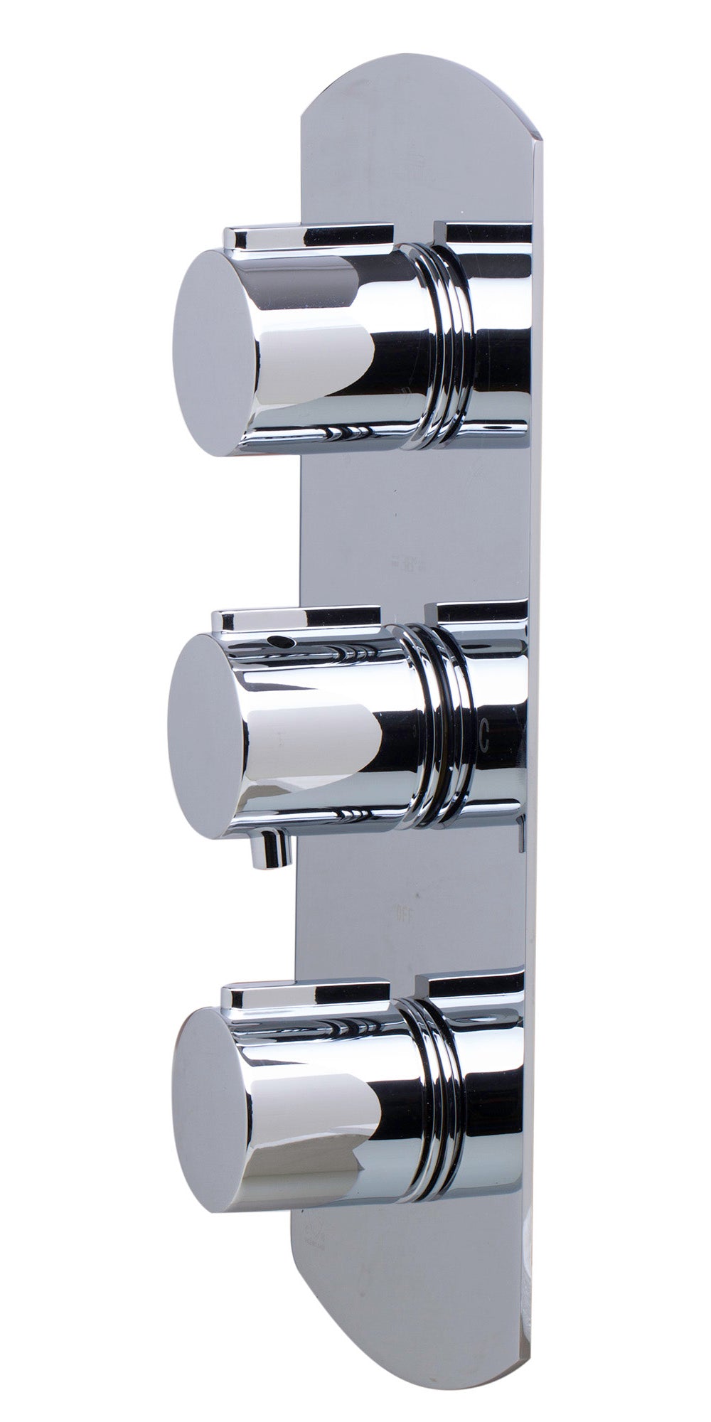 ALFI brand Concealed 3-Way Thermostatic Valve Shower Mixer Round Knobs
