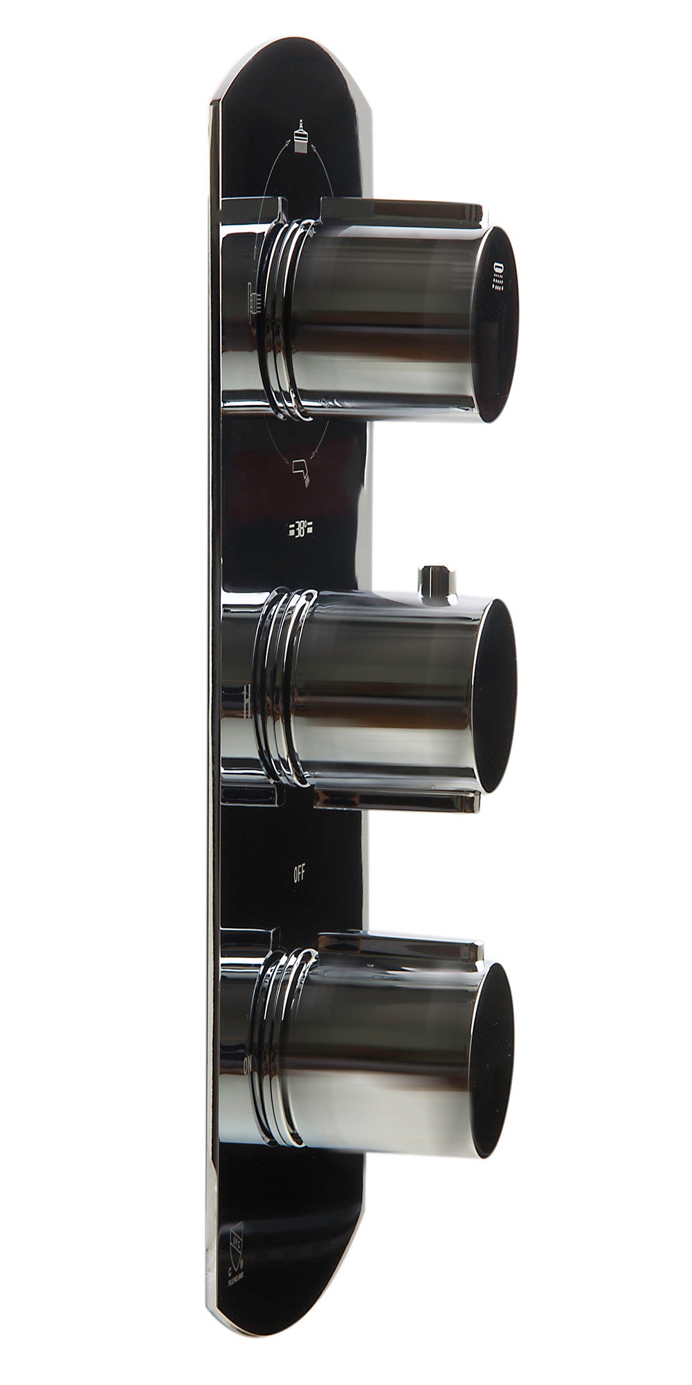 ALFI brand Concealed 4-Way Thermostatic Valve Shower Mixer /w Round Knobs