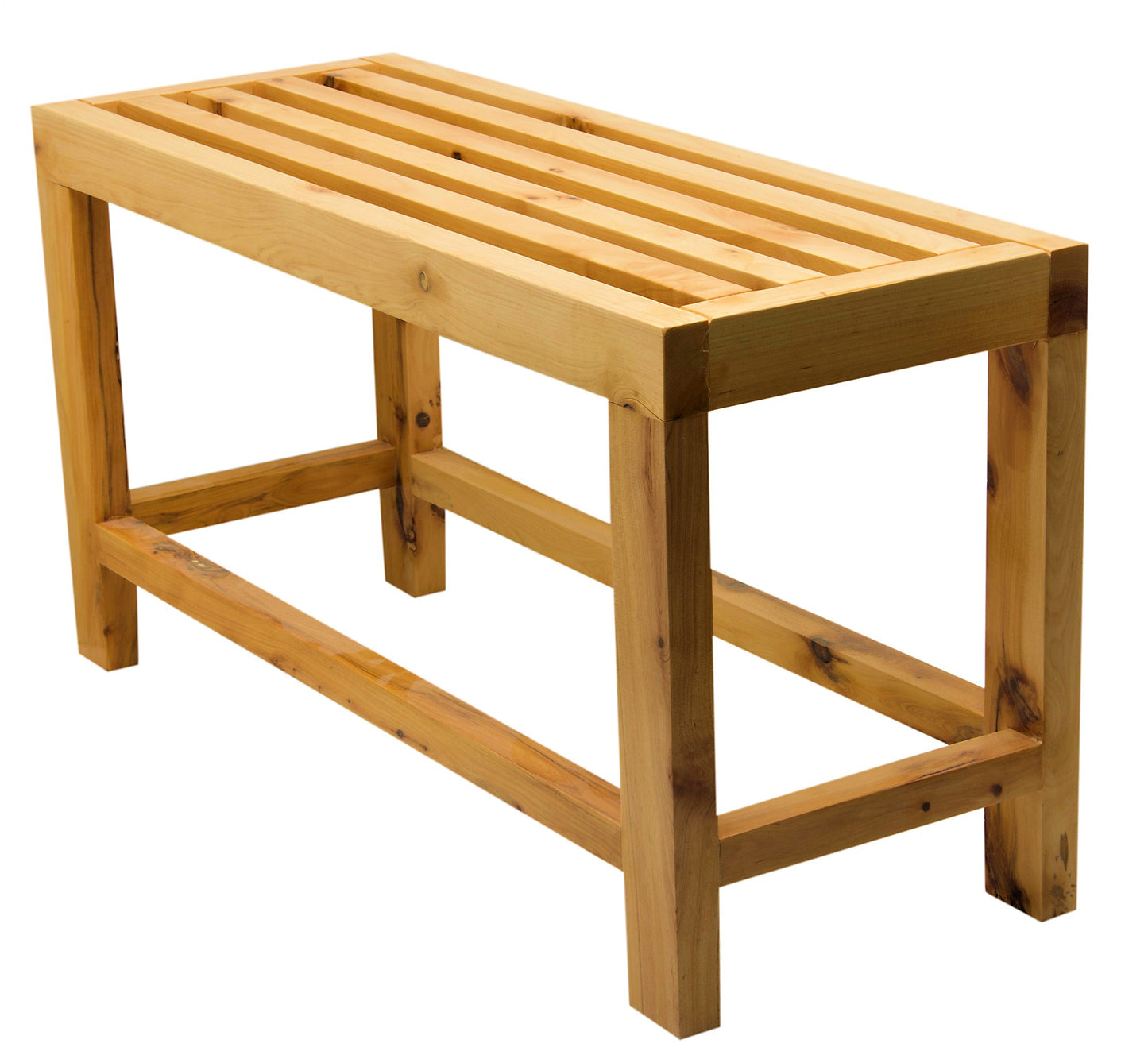 ALFI brand AB4401 26" Solid Wooden Slated Single Person Sitting Bench