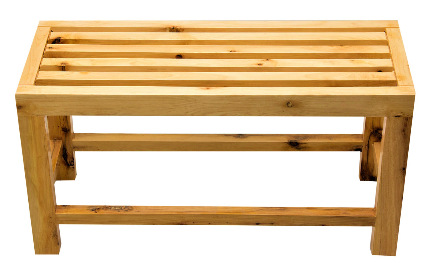 ALFI brand AB4401 26" Solid Wooden Slated Single Person Sitting Bench