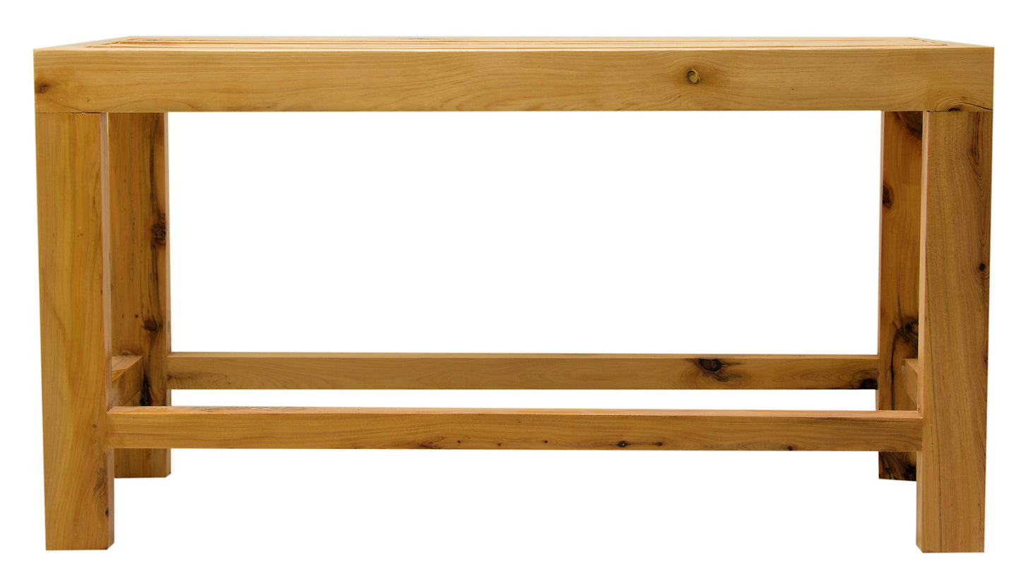 ALFI brand AB4401 26" Solid Wooden Slated Single Person Sitting Bench