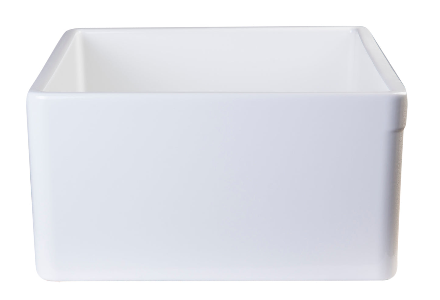 ALFI brand White 26" Contemporary Smooth Apron Fireclay Farmhouse Kitchen Sink