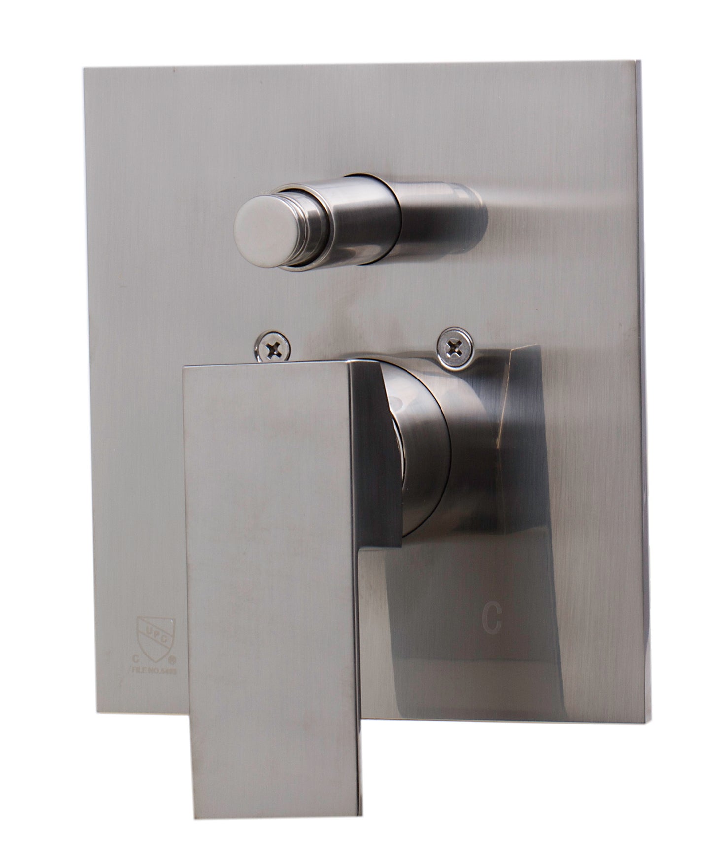 ALFI brandShower Valve Mixer with Square Lever Handle and Diverter