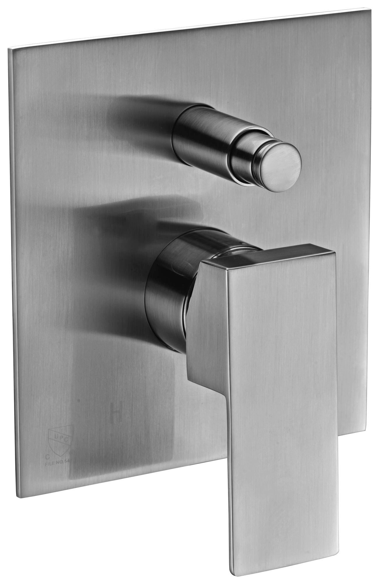 ALFI brandShower Valve Mixer with Square Lever Handle and Diverter