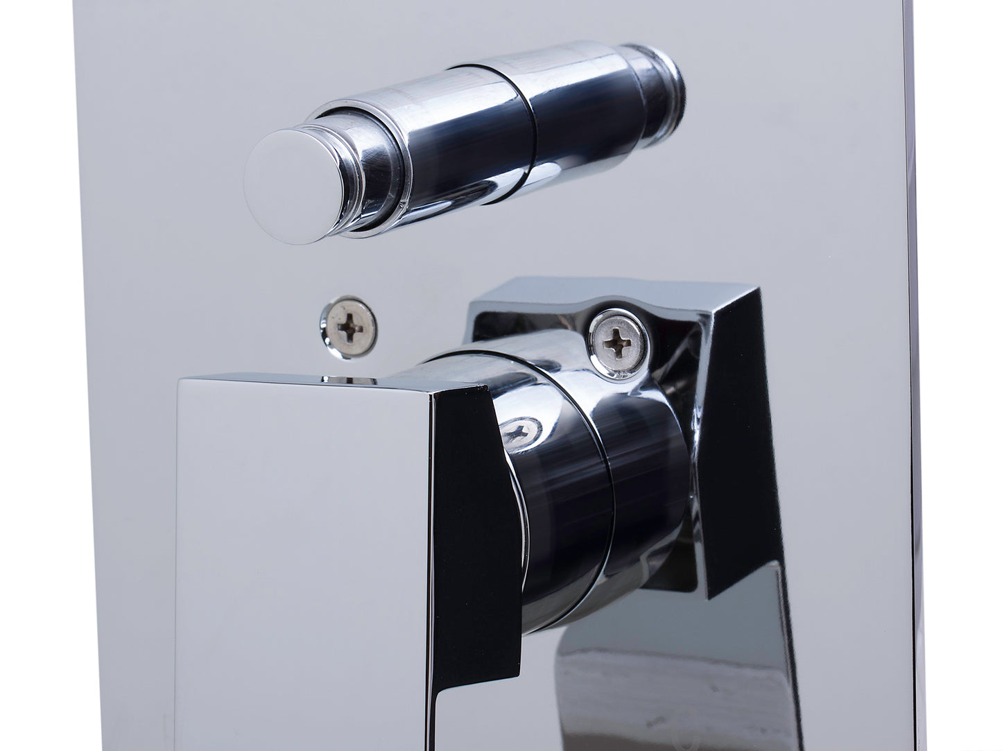ALFI brand Shower Valve Mixer with Square Lever Handle and Diverter