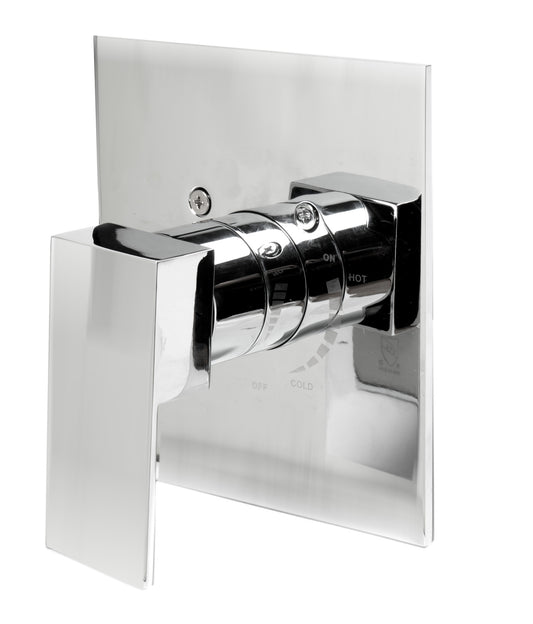 ALFI brand Polished Chrome Modern Square Pressure Balanced Shower Mixer