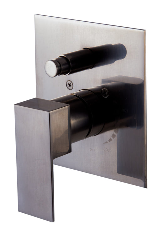 ALFI brandModern Square Pressure Balanced Shower Mixer with Diverter