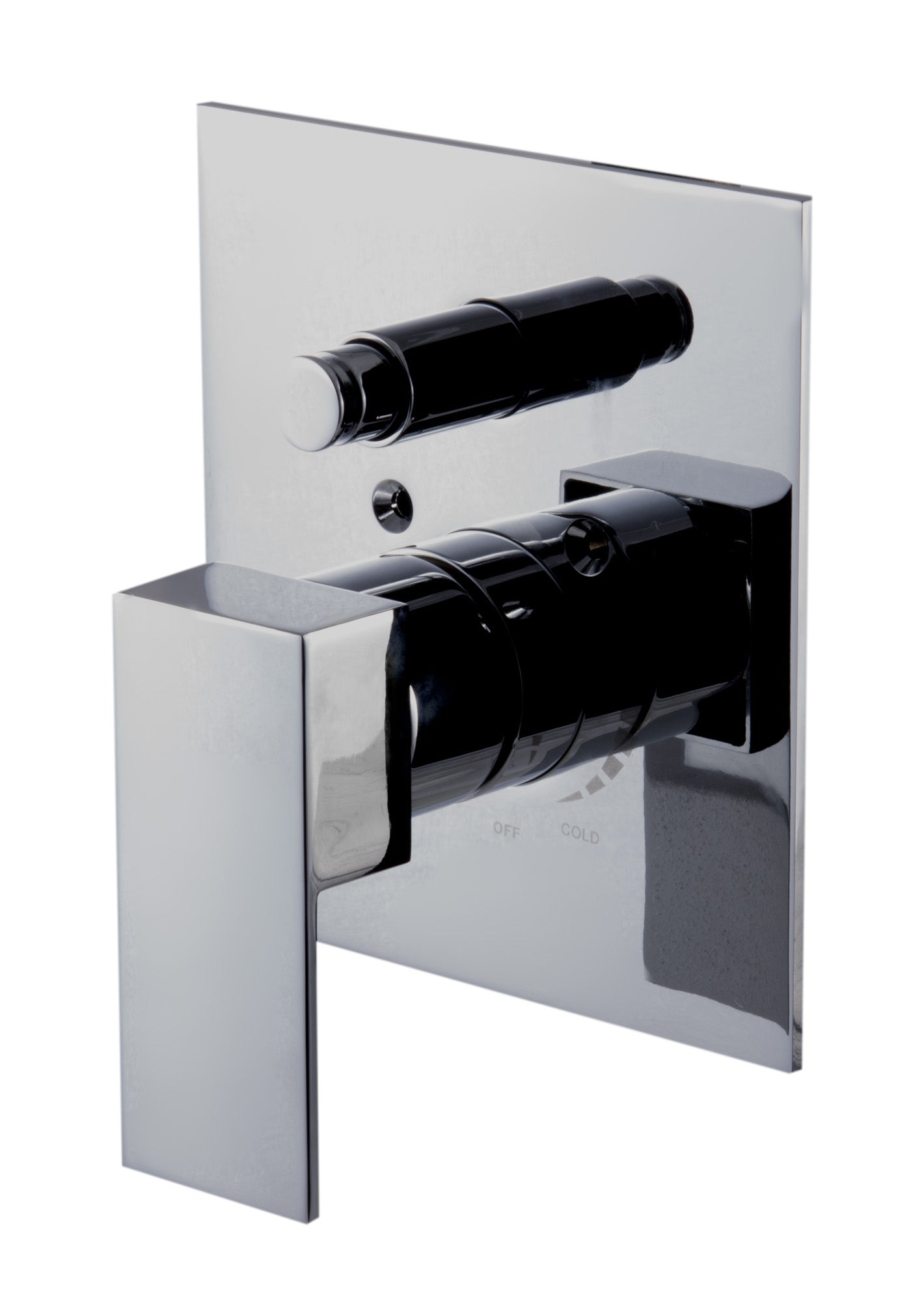 ALFI brand Modern Square Pressure Balanced Shower Mixer with Diverter