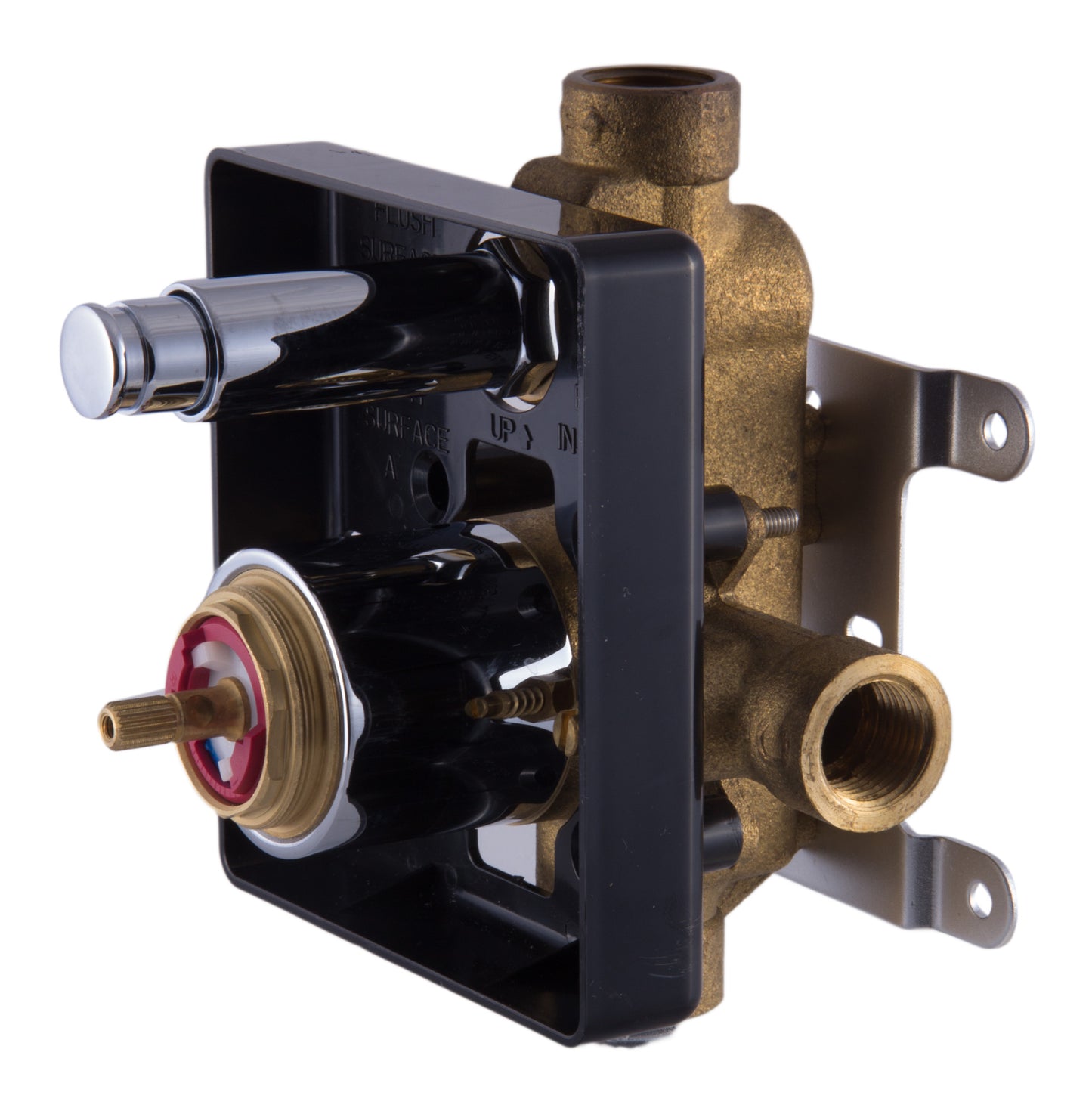 ALFI brand Modern Square Pressure Balanced Shower Mixer with Diverter