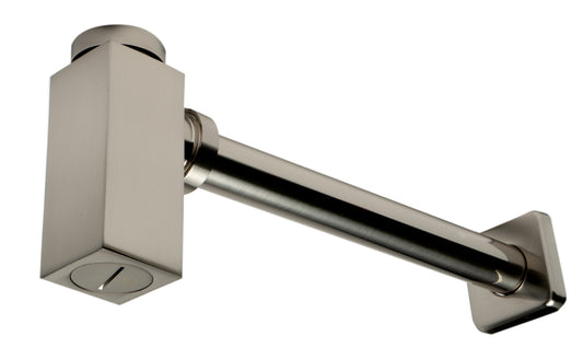 ALFI brand Brushed Nickel Solid Brass Square Modern Decorative Bottle P-Trap