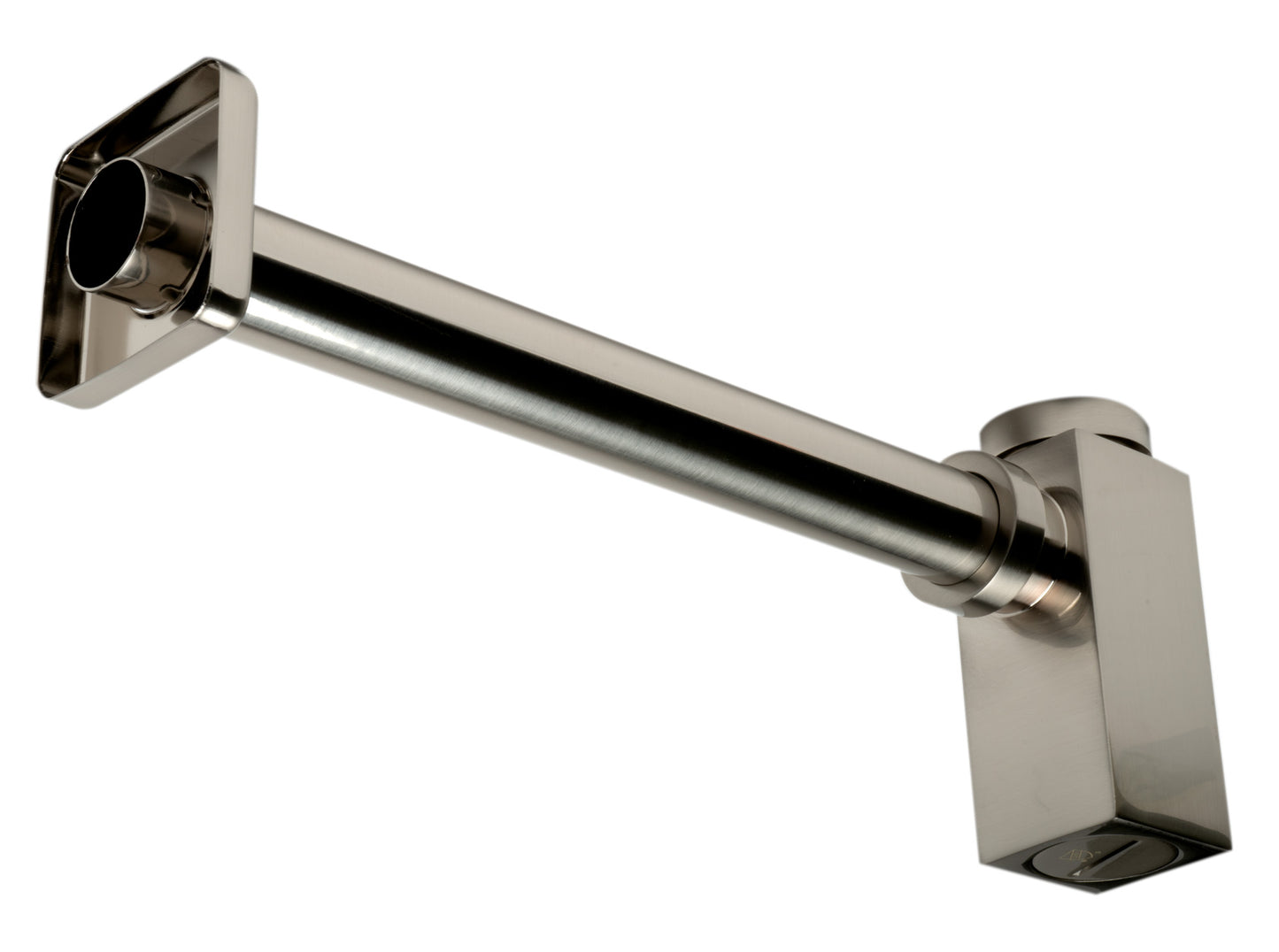 ALFI brand Brushed Nickel Solid Brass Square Modern Decorative Bottle P-Trap