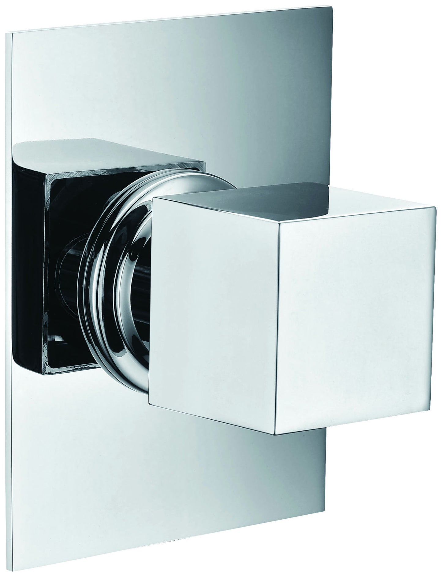ALFI brand AB9209-PC Polished Chrome Modern Square 3 Way Shower Diverter