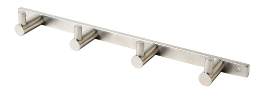 ALFI brand AB9528-BN Brushed Nickel Wall Mounted 4 Prong Robe / Towel Hook