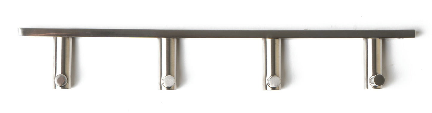 ALFI brand AB9528-BN Brushed Nickel Wall Mounted 4 Prong Robe / Towel Hook