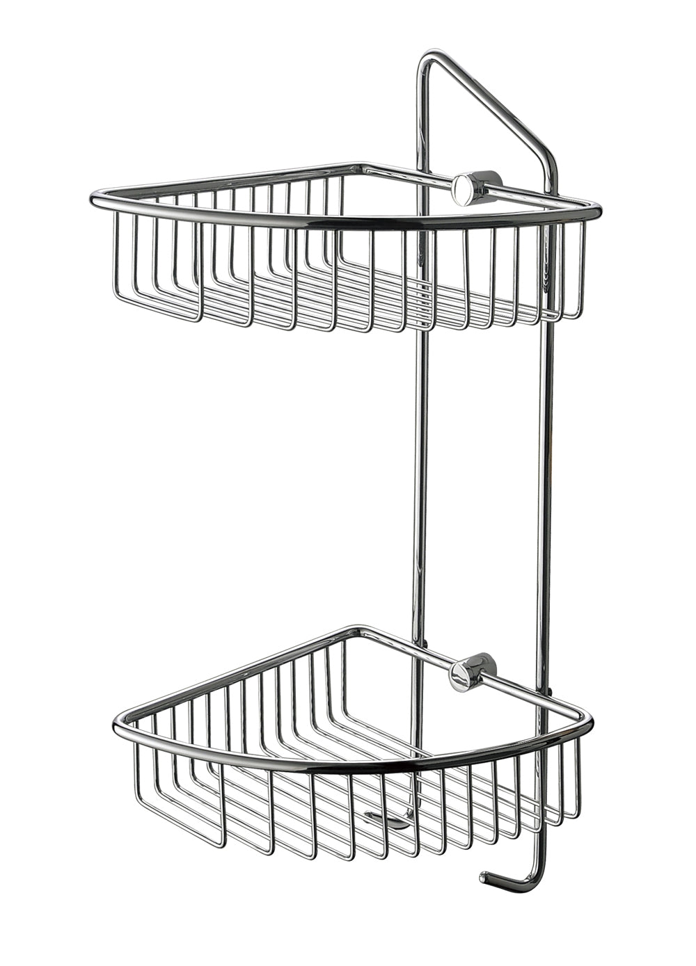 ALFI brand Corner Mounted Double Basket Shower Shelf Bathroom Accessory