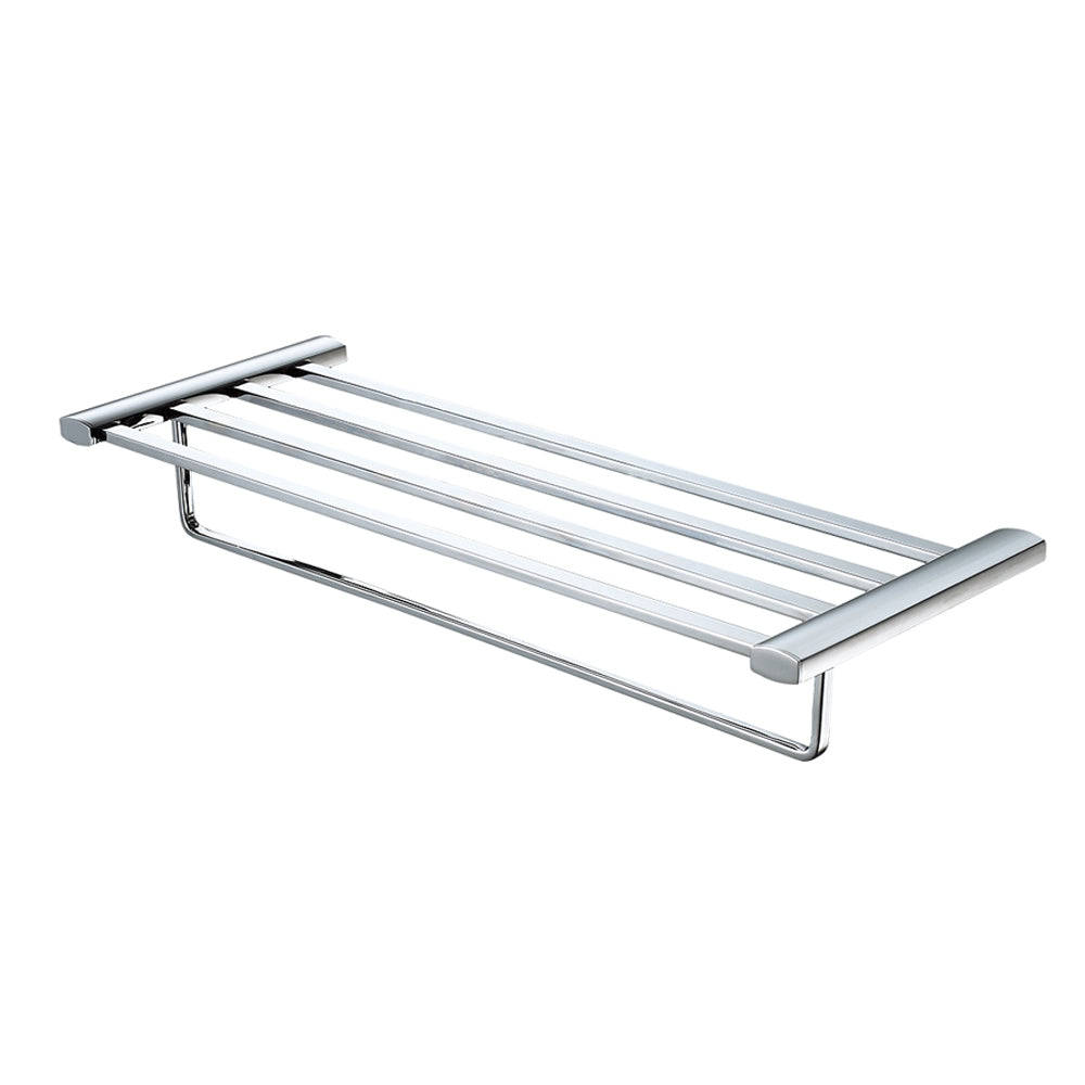 ALFI brand AB9539-PC 24 inch Towel Bar & Shelf Bathroom Accessory