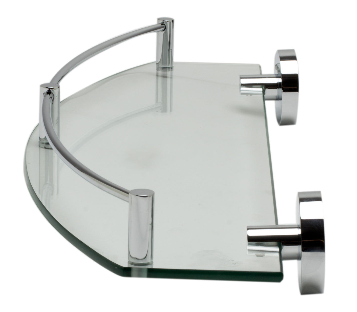 ALFI brand Polished Chrome Wall Mounted Glass Shower Shelf Bathroom Accessory