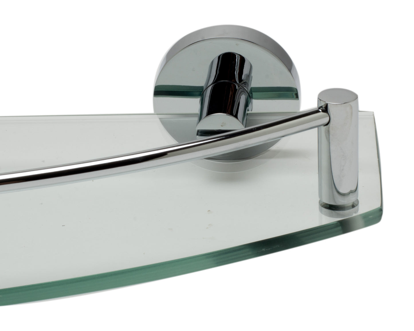 ALFI brand Polished Chrome Wall Mounted Glass Shower Shelf Bathroom Accessory