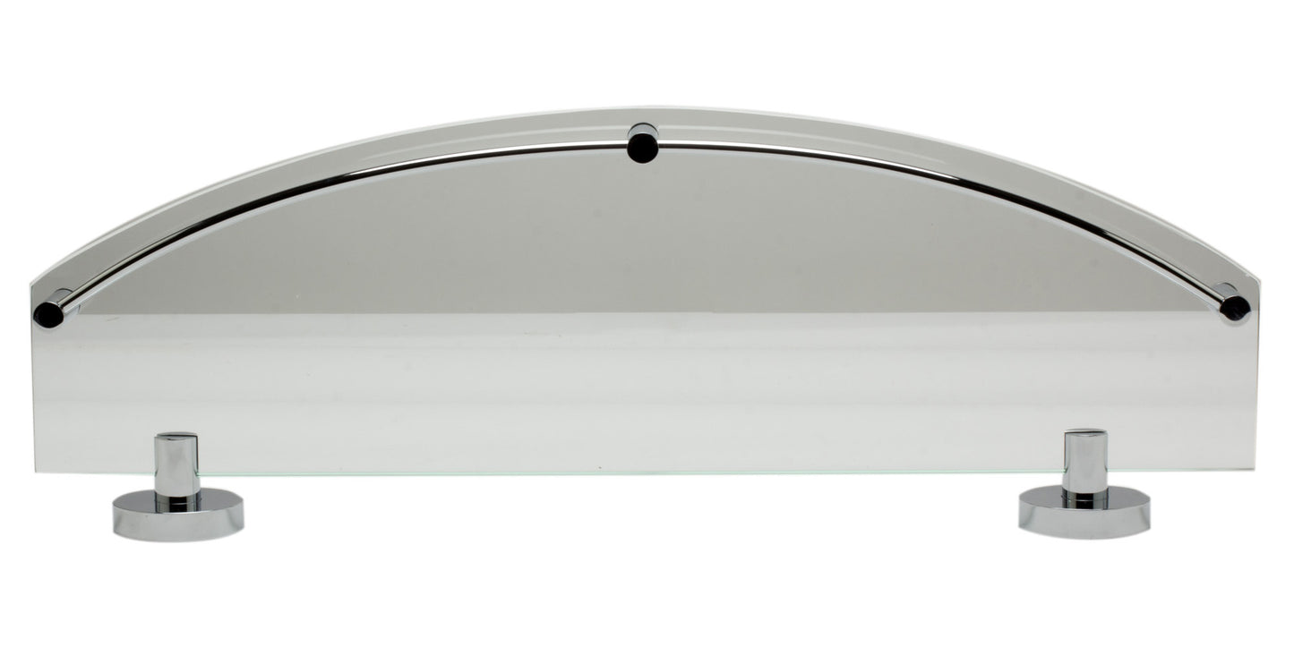 ALFI brand Polished Chrome Wall Mounted Glass Shower Shelf Bathroom Accessory