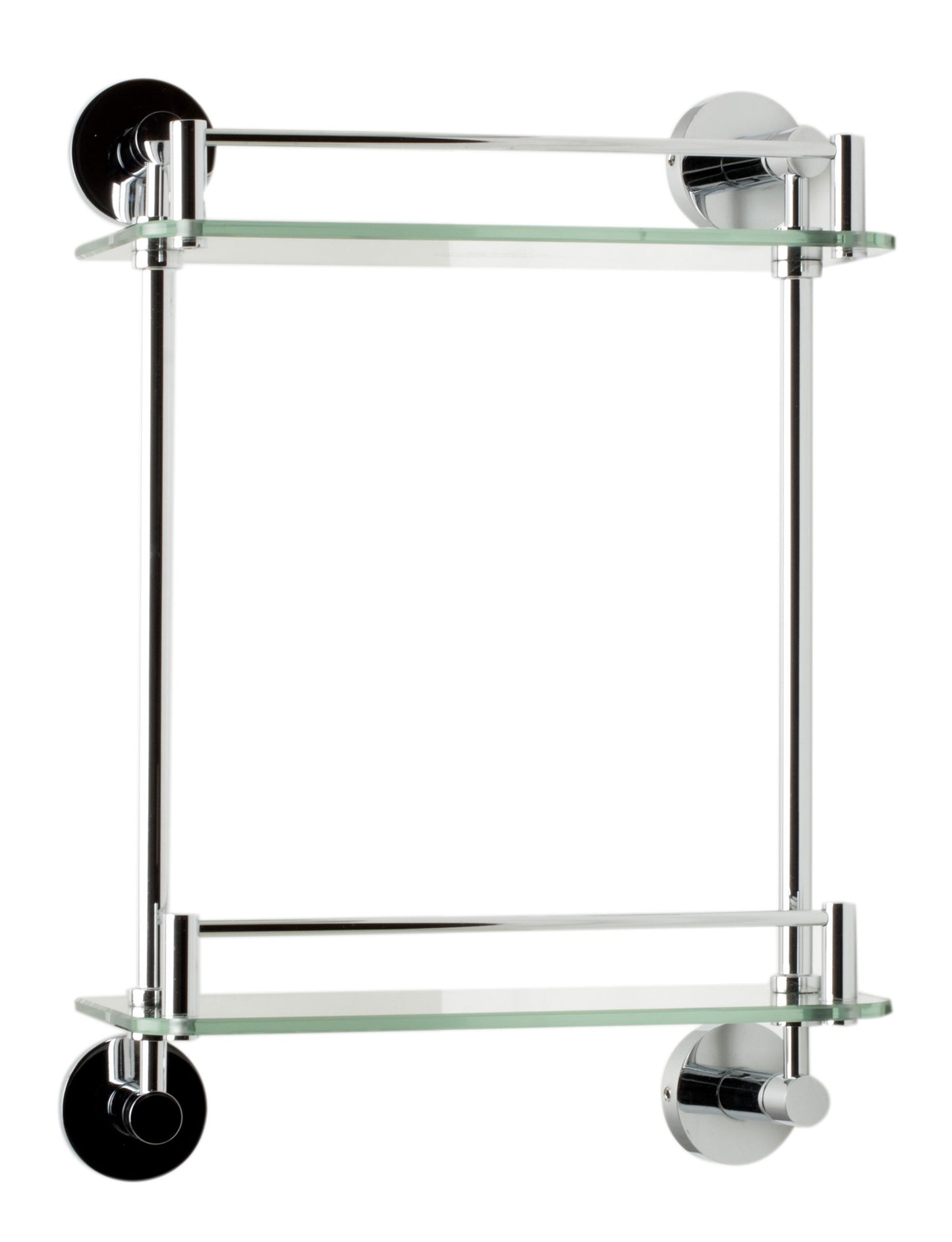 ALFI brand Wall Mounted Double Glass Shower Shelf Bathroom Accessory