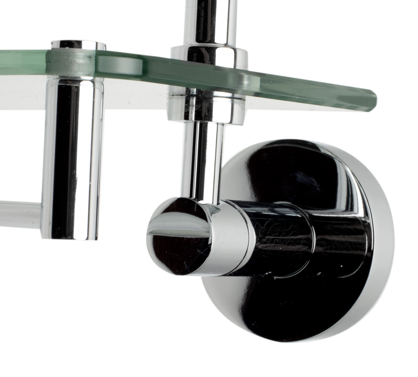 ALFI brand Wall Mounted Double Glass Shower Shelf Bathroom Accessory
