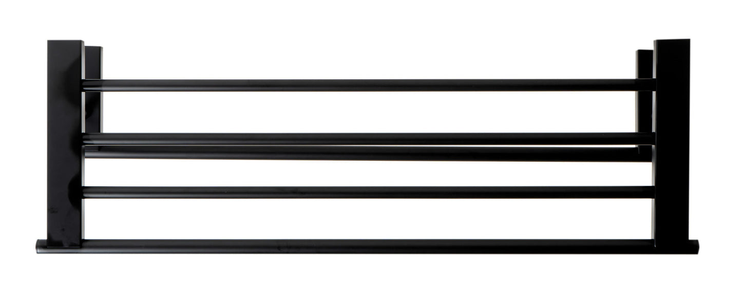 ALFI brand AB9564-BM Black Matte 26" Towel Bar & Shelf