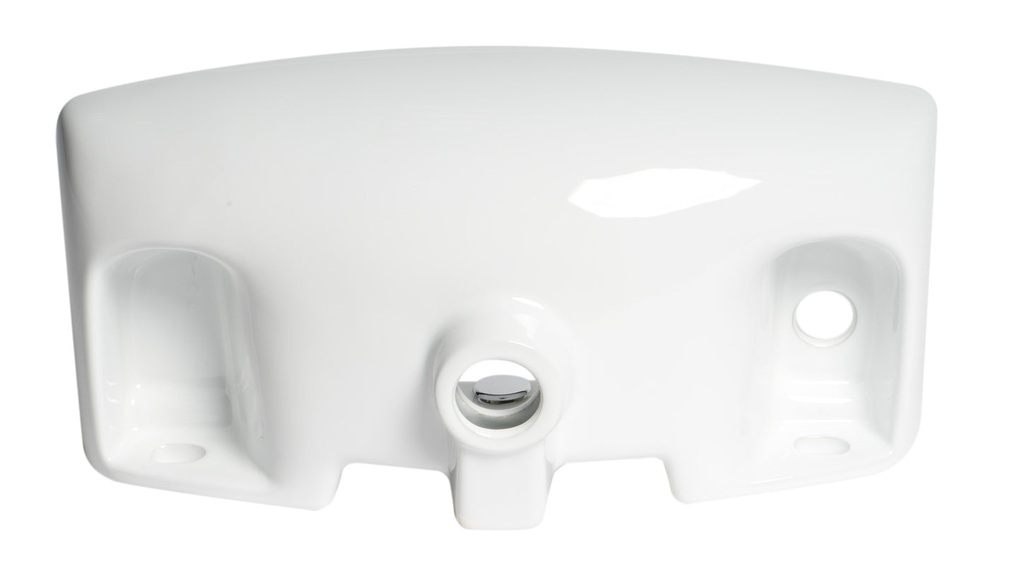 ALFI brand ABC115 White 20" Small Wall Mounted Ceramic Sink with Faucet Hole