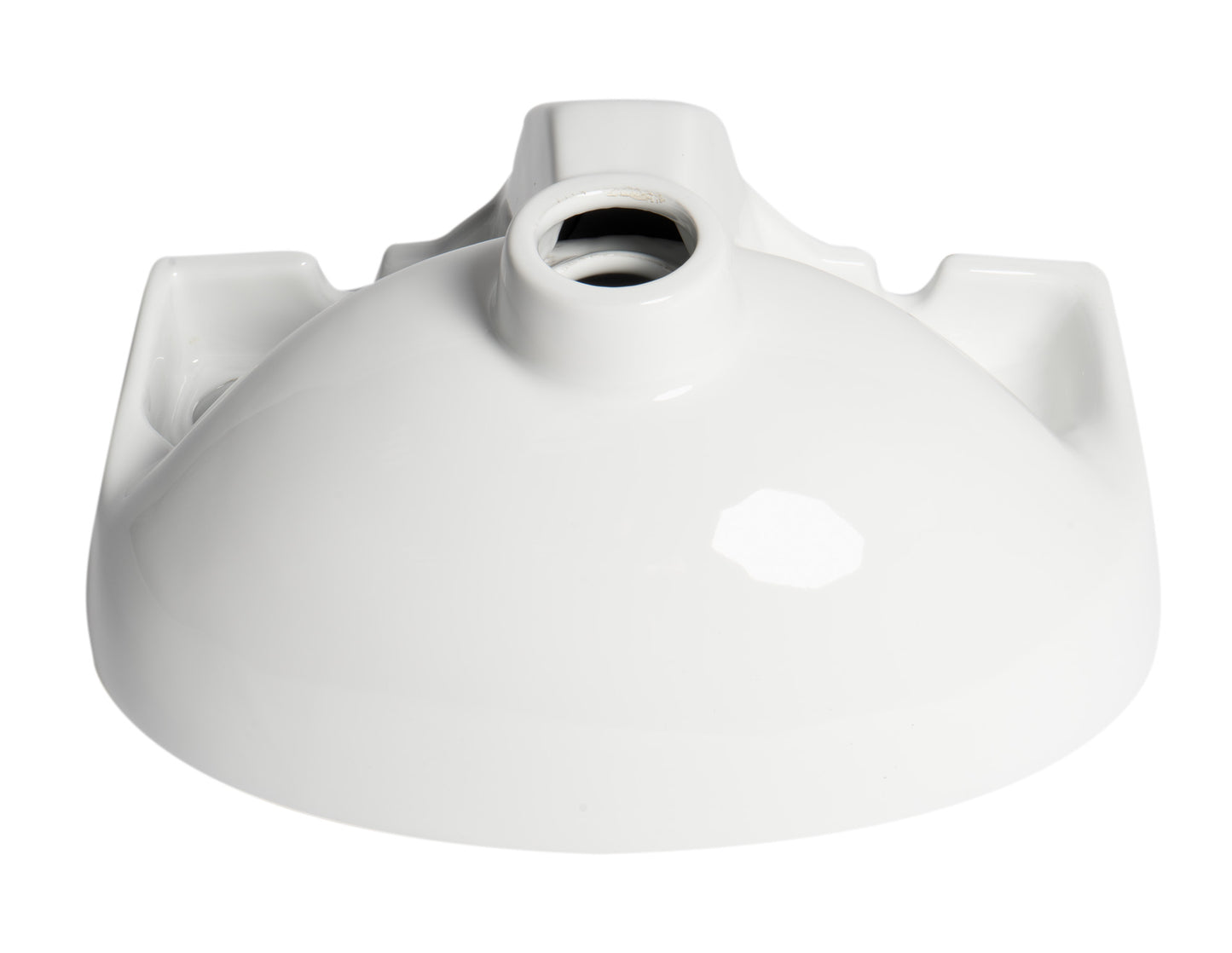ALFI brand ABC118 White 14" Small Wall Mounted Ceramic Sink with Faucet Hole