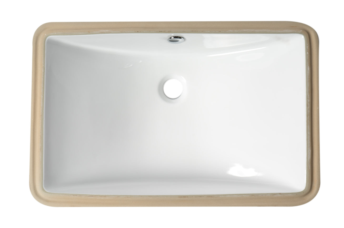 ALFI brand ABC603 White 24" Rectangular Undermount Ceramic Sink